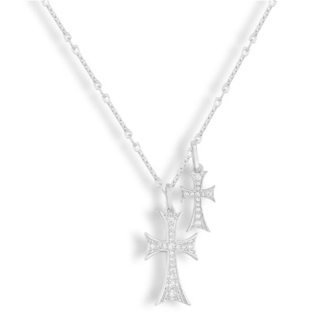 CloveLux™ Double Cross Necklace